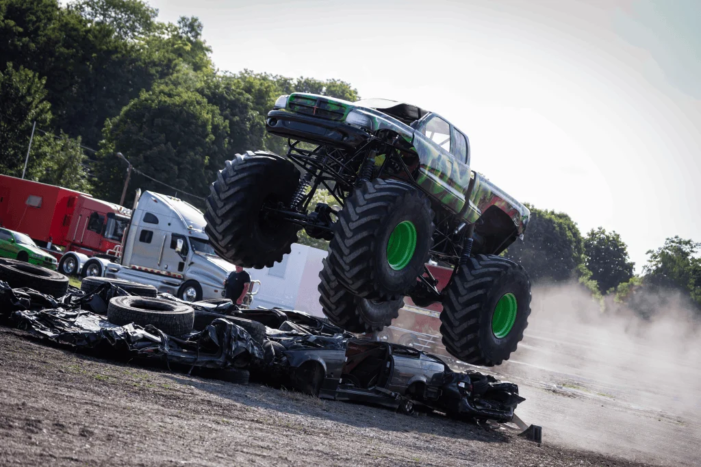 Monster truck en action